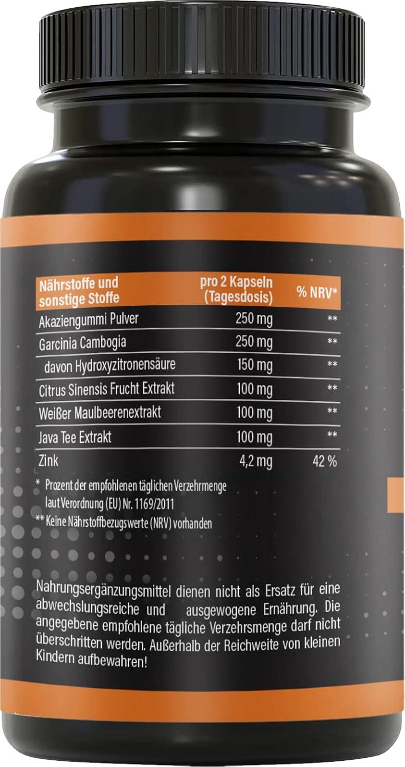 BRNR QUICK BRNR Schnelle Formel 6in1 mit Garcinia Cambogia, Stoffwechsel-Rezeptur mit Zink, 120 Kapseln - urmax