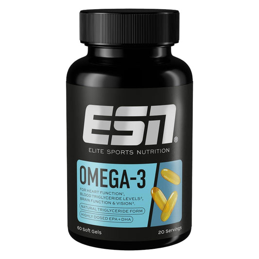 🔥 ESN Omega-3 – 60 Капсули | Високодозирани EPA & DHA | Подкрепа за Сърце, Мозък и Очи | 1200 mg EPA & 900 mg DHA на Доза 🏆 ПОДДРЪЖКА НА СЪРДЕЧНО-СЪДОВАТА СИСТЕМА, МОЗЪЧНАТА ФУНКЦИЯ И ЗРЕНИЕТО! - urmax