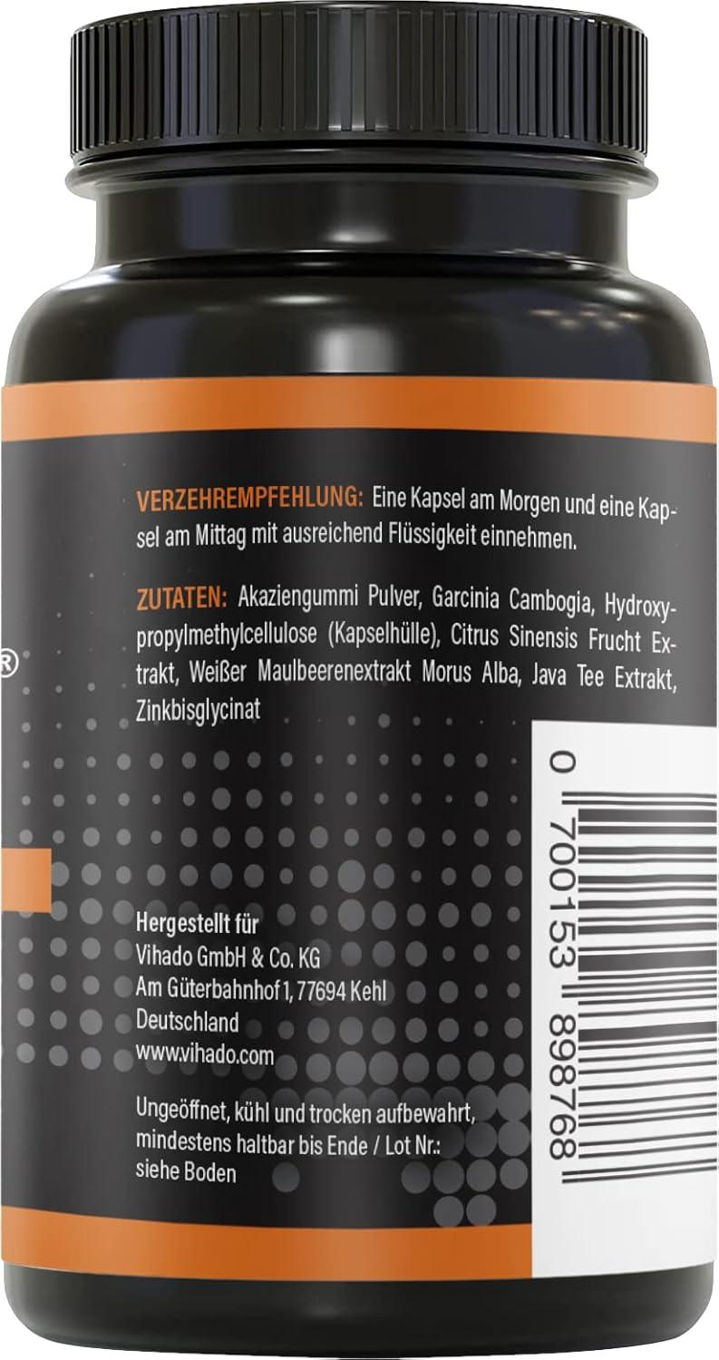 BRNR QUICK BRNR Schnelle Formel 6in1 mit Garcinia Cambogia, Stoffwechsel-Rezeptur mit Zink, 120 Kapseln - urmax