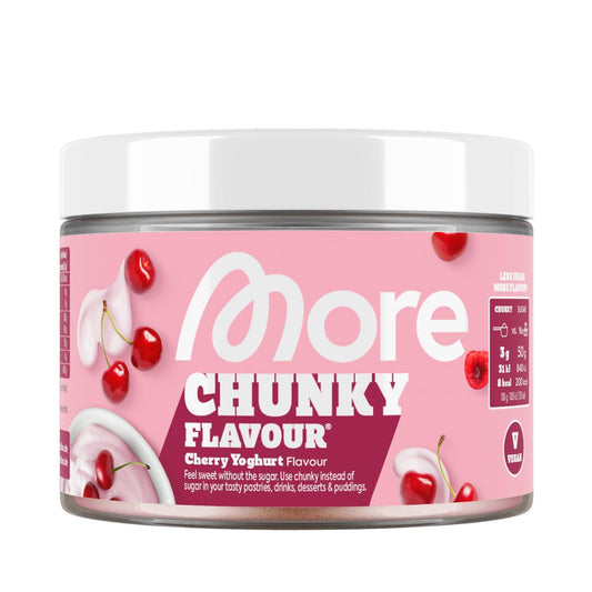 🍦 MORE Chunky Flavour – 150 г | Ванилова наслада | Веган вкусова добавка за сладки изкушения 🎯 Перфектен за овкусяване на йогурт, протеинови шейкове, овесени ядки, десерти и кафе | Минимално съдържание на захар и калории | Произведен в Германия - urmax