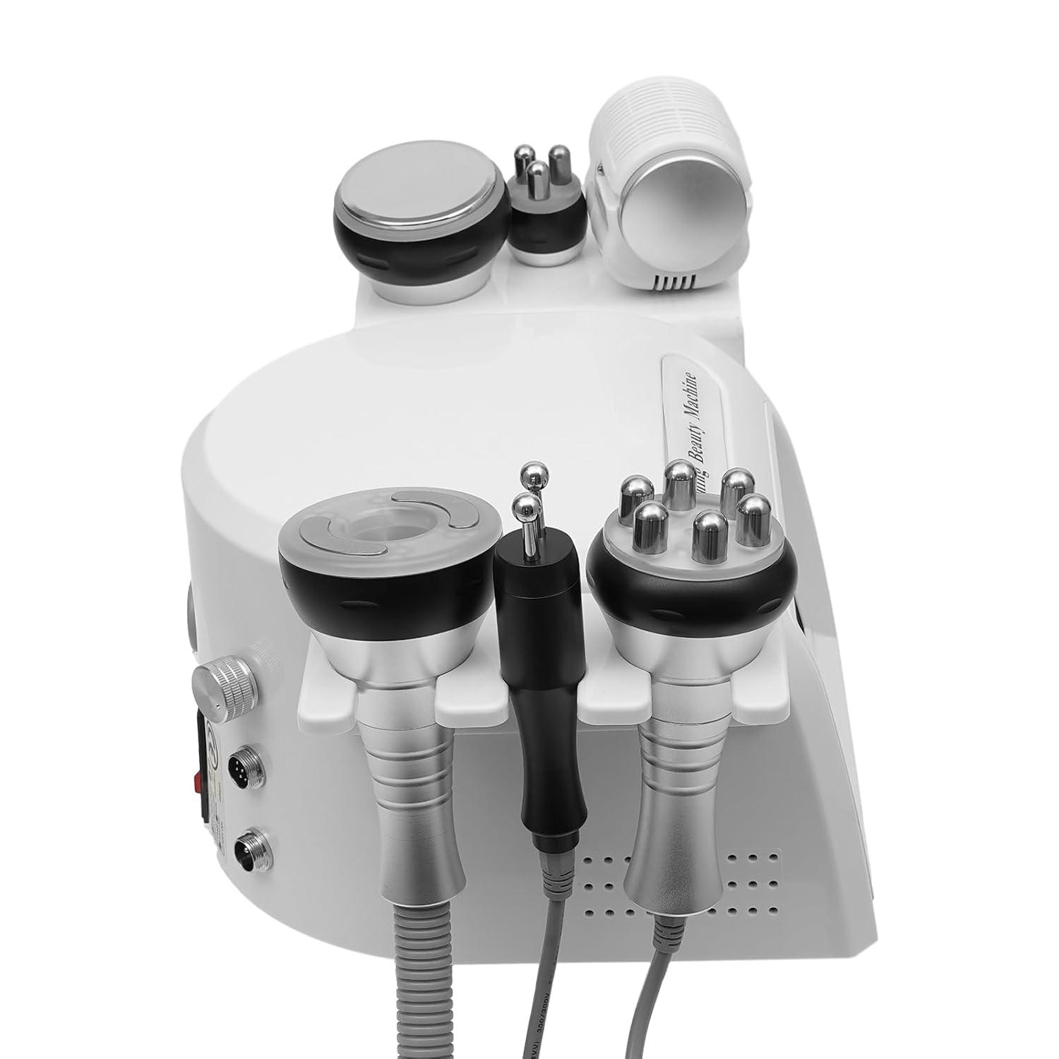 Donened - 6 in 1 Beauty Instrument, Fat Burning Machine, 40K Beauty Multipolar RF, Ultrasonic Cavitation Radio Frequency Device, for Face and Body - urmax