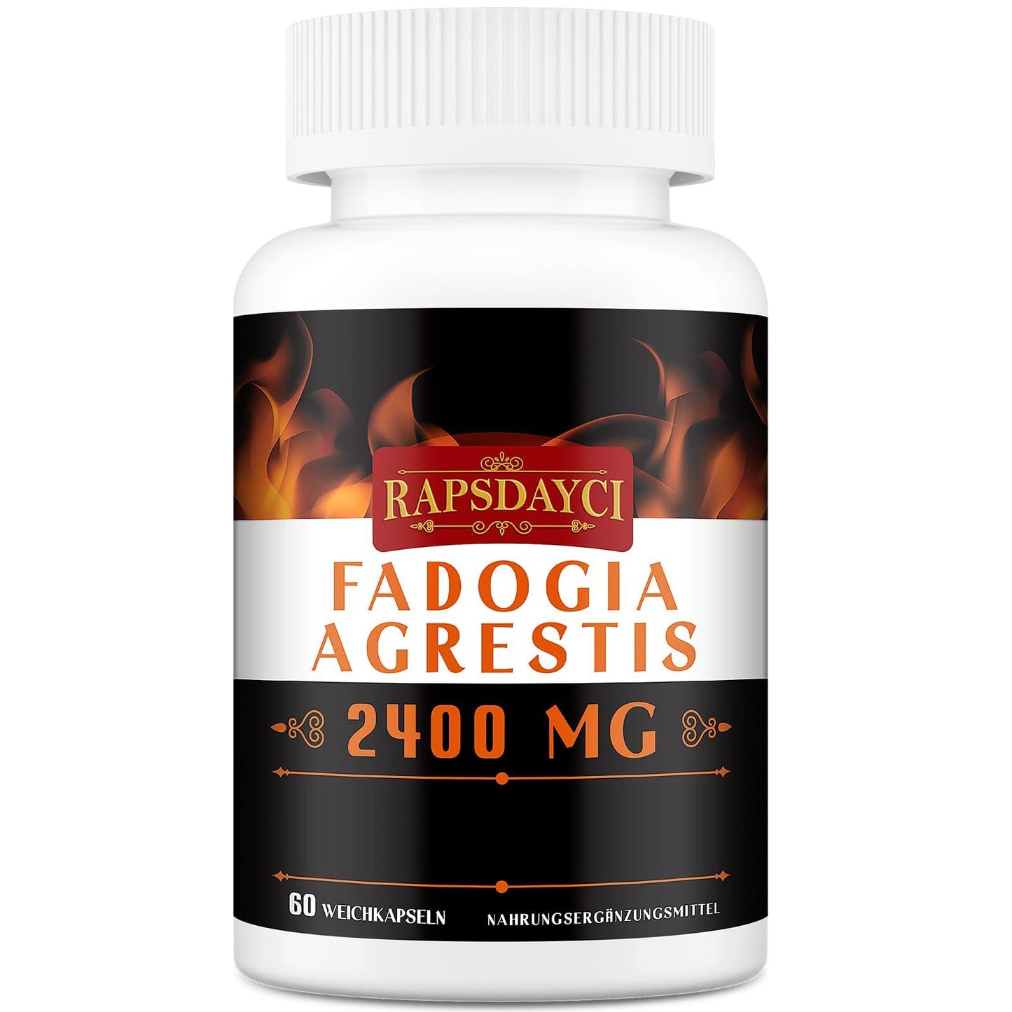 Rapsdayci Fadogia Agrestis, 2400 mg, Hochwirksamer 50:1-Extrakt, Leistungsstarkes Fadogia Agrestis-Ergänzungsmittel (60 stück (1er Pack)) - urmax