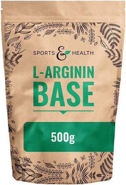 L Arginin Base Pulver - 500g Veganes Arginin Pulver 5g pro Tagesdosis - L-Arginin Ist Die Reinste Quelle Mit Höchster Bioverfügbarkeit Und Optimalen PH Wert - urmax
