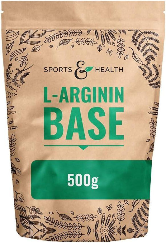 L Arginin Base Pulver - 500g Veganes Arginin Pulver 5g pro Tagesdosis - L-Arginin Ist Die Reinste Quelle Mit Höchster Bioverfügbarkeit Und Optimalen PH Wert - urmax