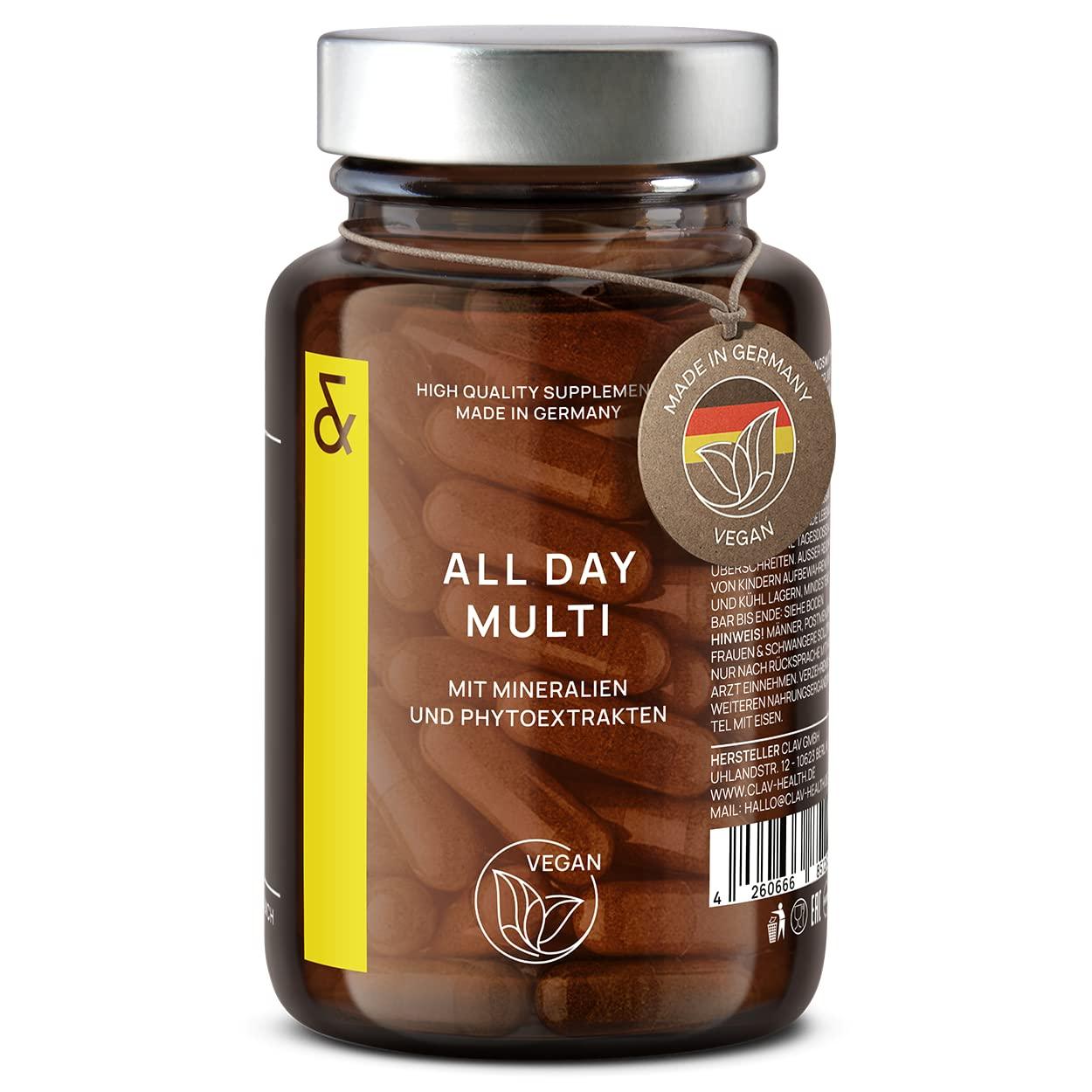 Multivitamin Capsules High Dose - 30 Valuable Vitamins A-Z, Minerals, Trace Elements & Plant Extracts - All In One Premium Multi Vitamins - Natural & Vegan - urmax