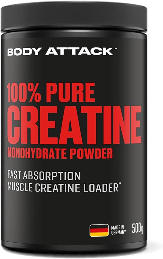 Body Attack 100 Pure Creatine Capsules, 240 Capsules, 1 Pack (1 x 221g) 24842 500g - urmax