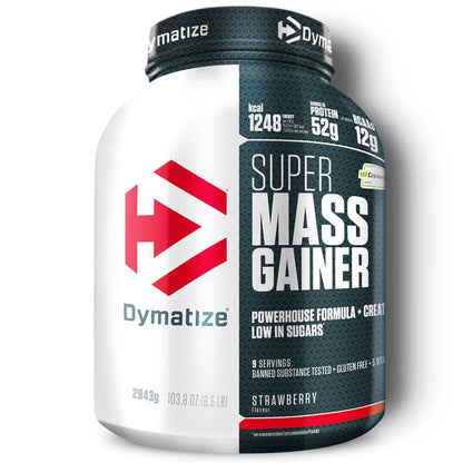 Dymatize Super Mass Gainer Cookies & Cream 2943g - Weight-Gainer Pulver + Kohlenhydrate, Creapure Kreatin, BCAAs und Casein - urmax