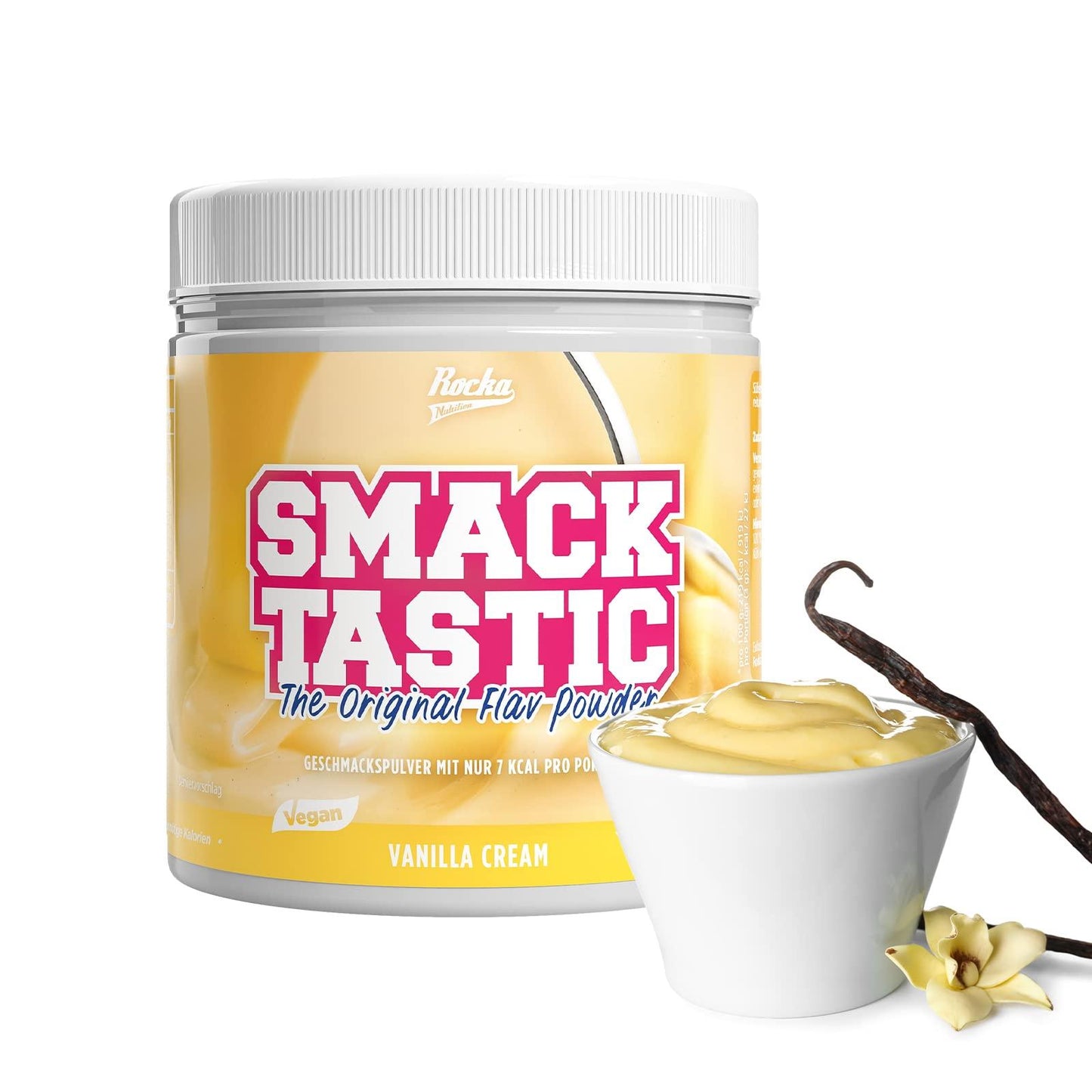 🍫 Rocka Nutrition Smacktastic – 250 г | Веганско вкусоподсилващо прахче с 11 kcal на порция | Вкус: Kiddy Schoko Choco Chip 💯 Невероятен вкус без компромиси | Подходящо за фитнес и диетично хранене | Без палмово масло, аспартам и лактоза - urmax