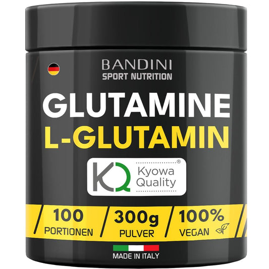 💥 Bandini® L-Glutamine Powder – 300 г | 100% Kyowa® Quality | Веган & Ултра Чист 💥 🏋️‍♂️ Подпомагайте възстановяването и мускулната си сила с най-висококачествения L-Глутамин! - urmax