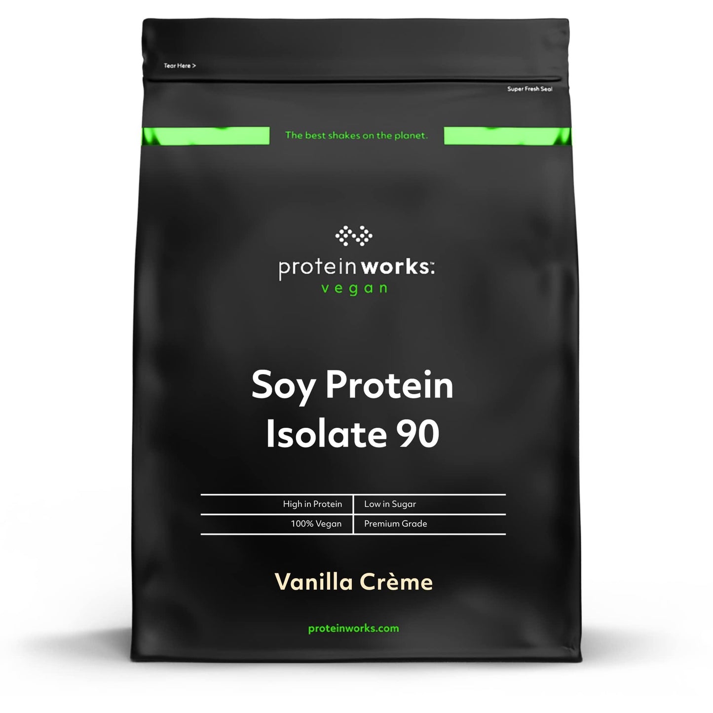 Protein Works Soja Protein 90 Изолат| 100% Веган, от устойчиво земеделие | Нискомаслено, без добавена захар | Без глутен | 2 кг, 1кг, 500гр - urmax