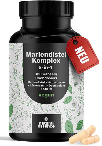 Mariendistel Artischocke Löwenzahn Komplex – 5-в-1 Формула за Здраве на Черния Дроб 🌿 Комплексна детоксикираща грижа за вашето здраве! - urmax