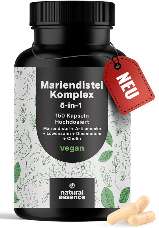 Mariendistel Artischocke Löwenzahn Komplex – 5-в-1 Формула за Здраве на Черния Дроб 🌿 Комплексна детоксикираща грижа за вашето здраве! - urmax