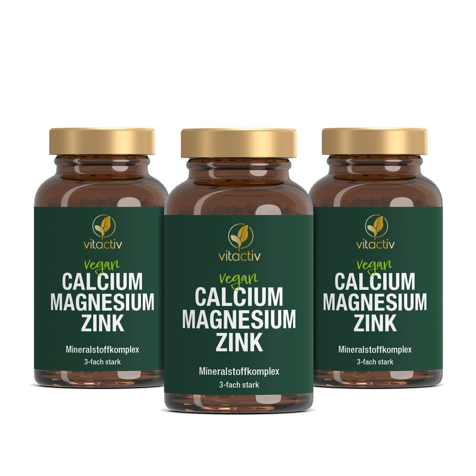 Calcium & Magnesium & Zinc – Highly Dosed Mineral Complex – 3 Essential Minerals in a (100 Tablets) - urmax
