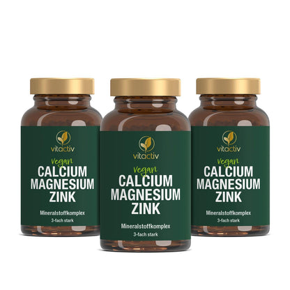 Calcium & Magnesium & Zinc – Highly Dosed Mineral Complex – 3 Essential Minerals in a (100 Tablets) - urmax