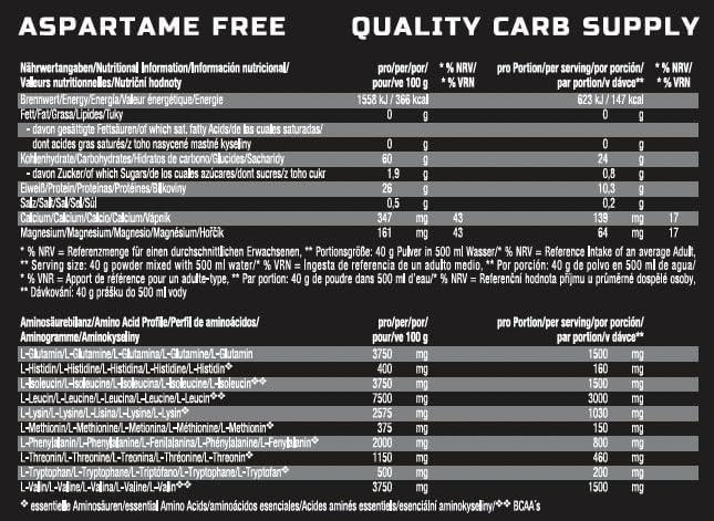 WEIDER Premium Amino Intra Workout Drink mit EAA/ BCAA Aminosäure Komplex hochdosiert, mit L-Glutamin, Elektrolyten und Dextrin für mehr Energie beim Training, Tropical, 800g - urmax