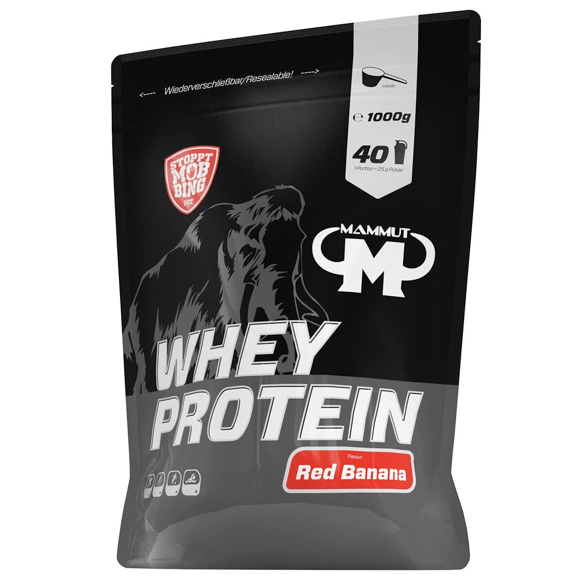🥛 Mammut Nutrition Whey Protein – 1 кг | 27 г Протеин на Доза | Висококачествен Суроватъчен Протеин с BCAA | Идеален за Мускулен Растеж и Възстановяване 🏆 Перфектен за атлети, бодибилдъри и всеки, който иска да увеличи своята мускулна маса! - urmax