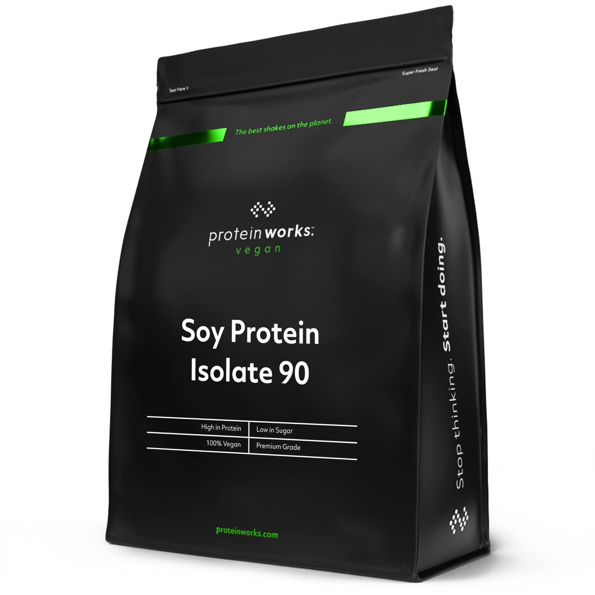 Protein Works Soja Protein 90 Изолат| 100% Веган, от устойчиво земеделие | Нискомаслено, без добавена захар | Без глутен | 2 кг, 1кг, 500гр - urmax