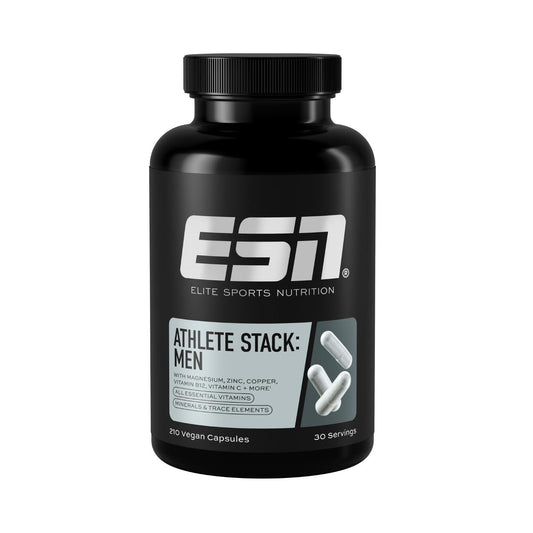 ESN Athlete Stack Men, 210 Kapseln, Alle essentiellen Vitamine und Mineralstoffe, Vegan, Geprüfte Qualität - Made in Germany - urmax