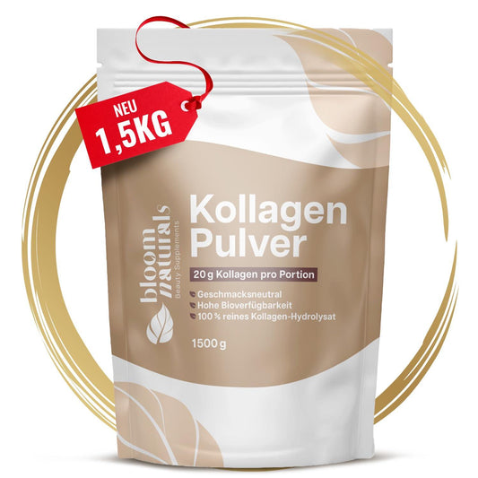 Collagen Pulver 1500g – Високодозиран колаген хидролизат тип 1 и 3 💎 Красива кожа, здрави стави и сияйна коса – отвътре навън! - urmax