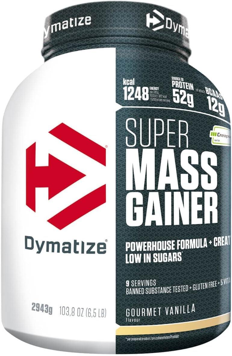 Dymatize Super Mass Gainer Cookies & Cream 2943g - Weight-Gainer Pulver + Kohlenhydrate, Creapure Kreatin, BCAAs und Casein - urmax
