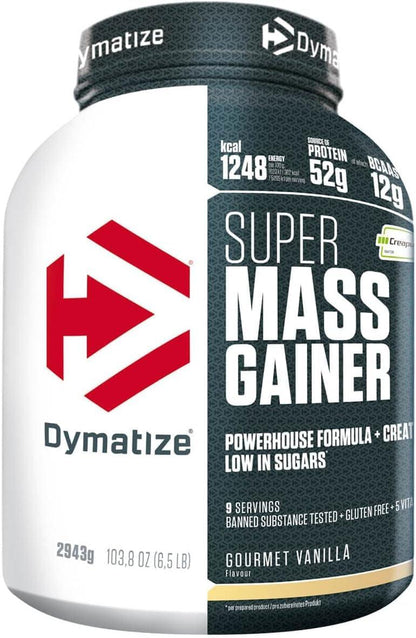 Dymatize Super Mass Gainer Cookies & Cream 2943g - Weight-Gainer Pulver + Kohlenhydrate, Creapure Kreatin, BCAAs und Casein - urmax