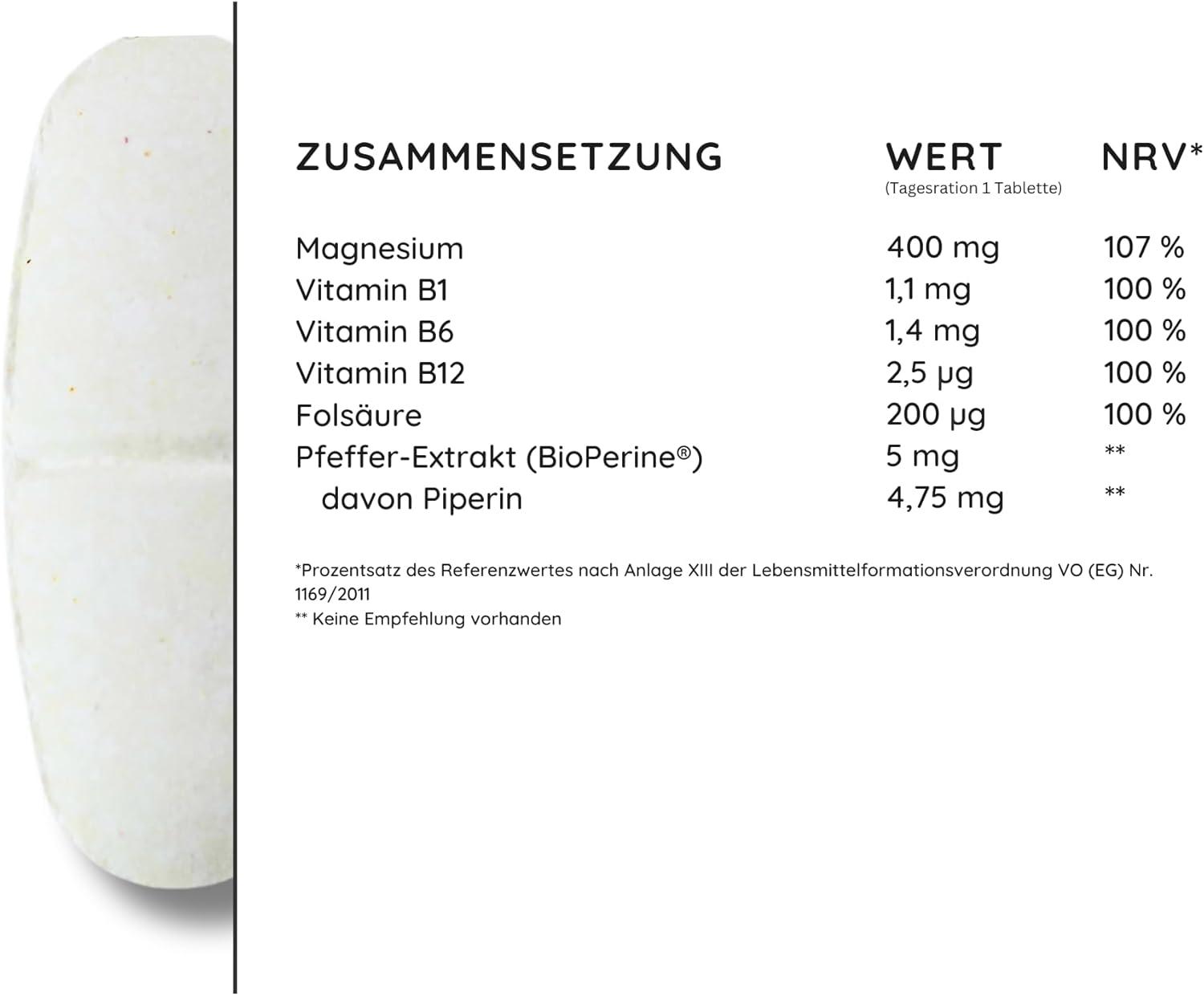 AgilNature MagnesiumAgil - Allround-Ergänzung für Sport, Fitness & Wohlbefinden - 400mg Magnesium + B-Vitaminen unterstützt Muskelaufbau, Knochengesundheit & Energie - Vegan, made in Germany - urmax