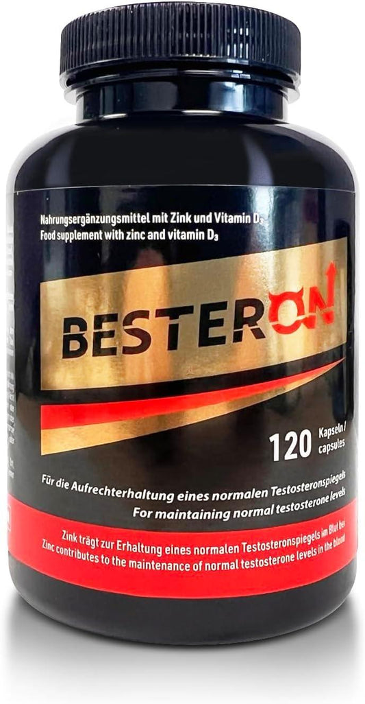 120 vegane Premium-Kapseln für T-Level. Schnellere und stärkere gewünschte Ergebnisse. Starke und reine Kräuterextrakte. Keine Zucker, Laktose etc. (Vegan Kapseln) - urmax