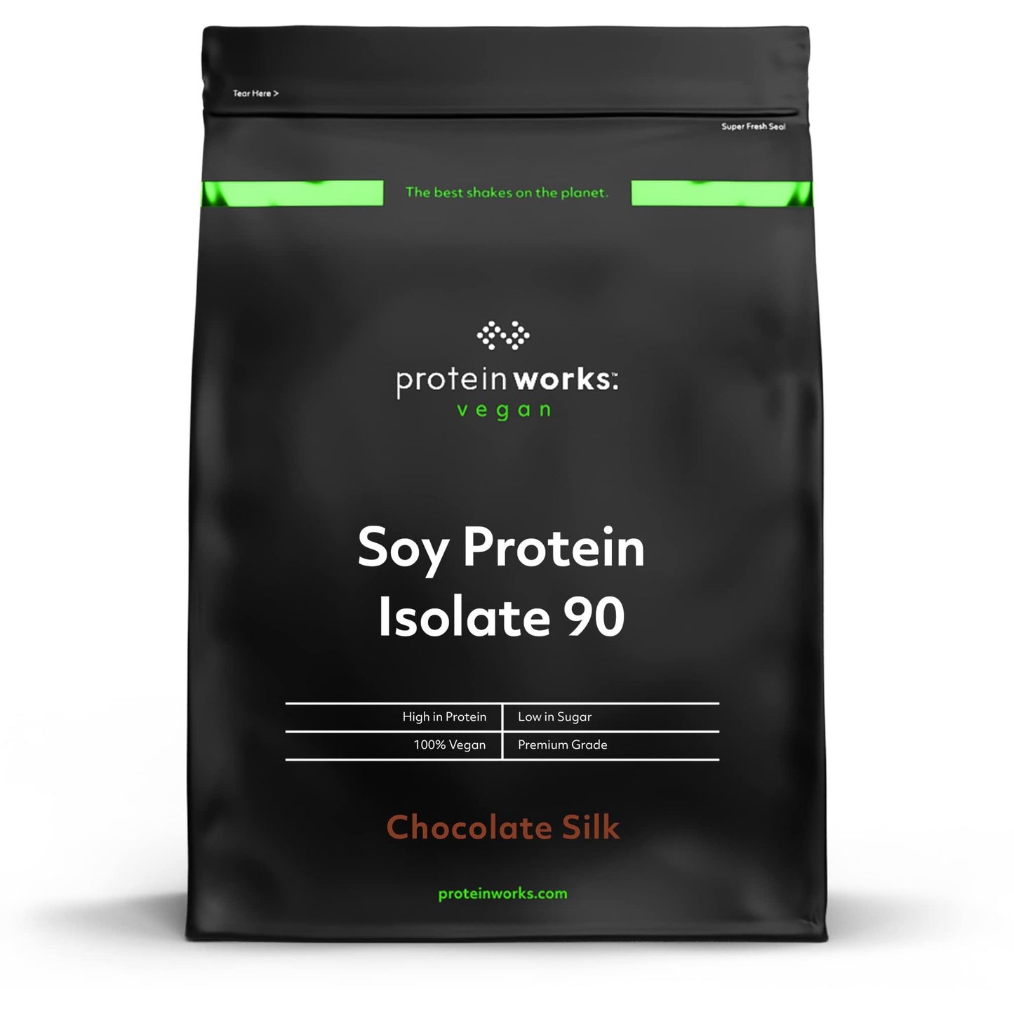Protein Works Soja Protein 90 Изолат| 100% Веган, от устойчиво земеделие | Нискомаслено, без добавена захар | Без глутен | 2 кг, 1кг, 500гр - urmax