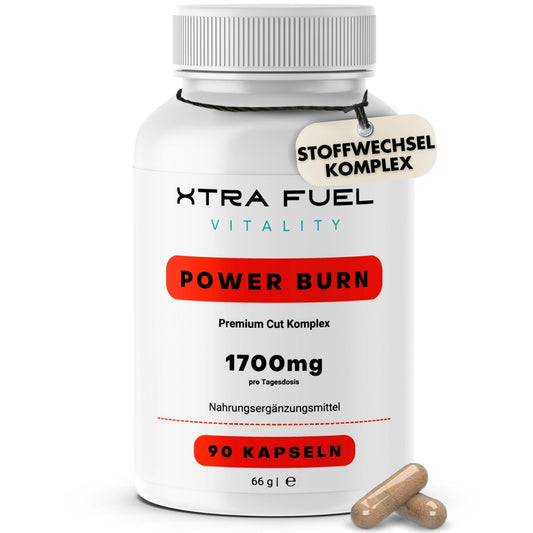 POWER BRN PLUS - Schnelle Formel mit 8-in-1 Rezeptur (hochdosiert) - Apfelessig, Grüntee, Cholin, Zink + weitere - 90 Kapseln mit hoher Bioverfügbarkeit - Premium Cut-Komplex - Vegan & Laborgeprüft - urmax