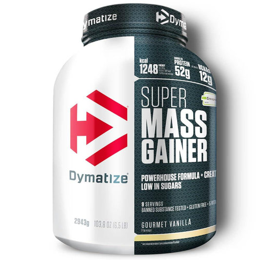 Dymatize Super Mass Gainer Cookies & Cream 2943g - Weight-Gainer Pulver + Kohlenhydrate, Creapure Kreatin, BCAAs und Casein - urmax