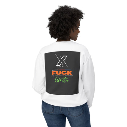 Crewneck Sweatshirt — “F**k Limits” Bold Graphic Crewneck 