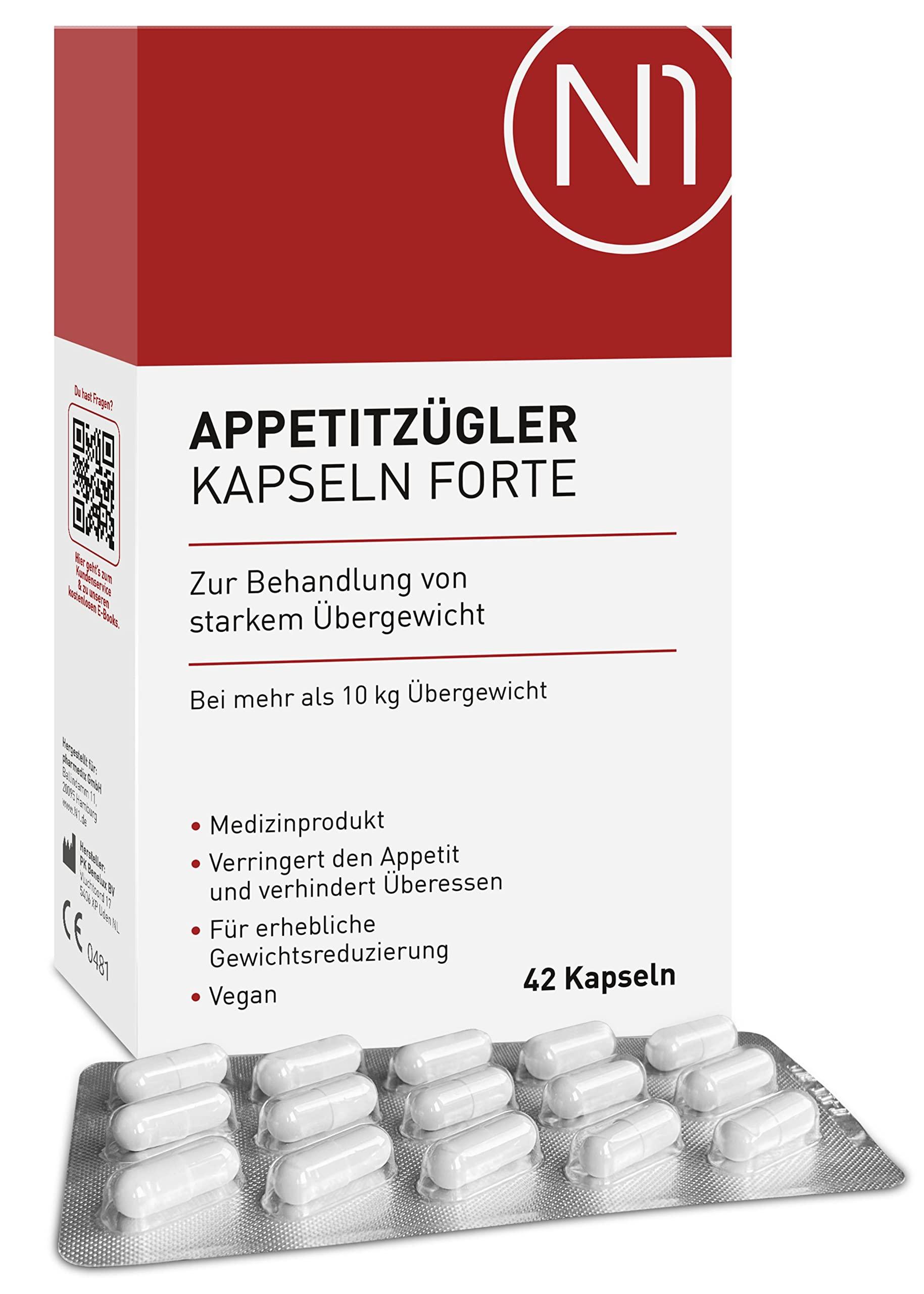 N1 Appetite Suppressant Forte – Medical Device for Treating Severe Obesity – Diet, Appetite Suppressant Strong Quick Weight Loss, Quick Weight Loss Tablets, 42 Capsules - urmax