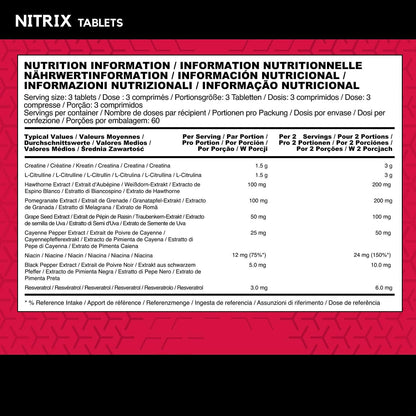 🔥 BSN Nitrix 2.0 – Мощен Азотен Бустер за По-Интензивни Тренировки | 180 Капсули | 60 Дози 💪 Повиши силата, издръжливостта и енергията си с азотния оксид бустер на BSN! - urmax
