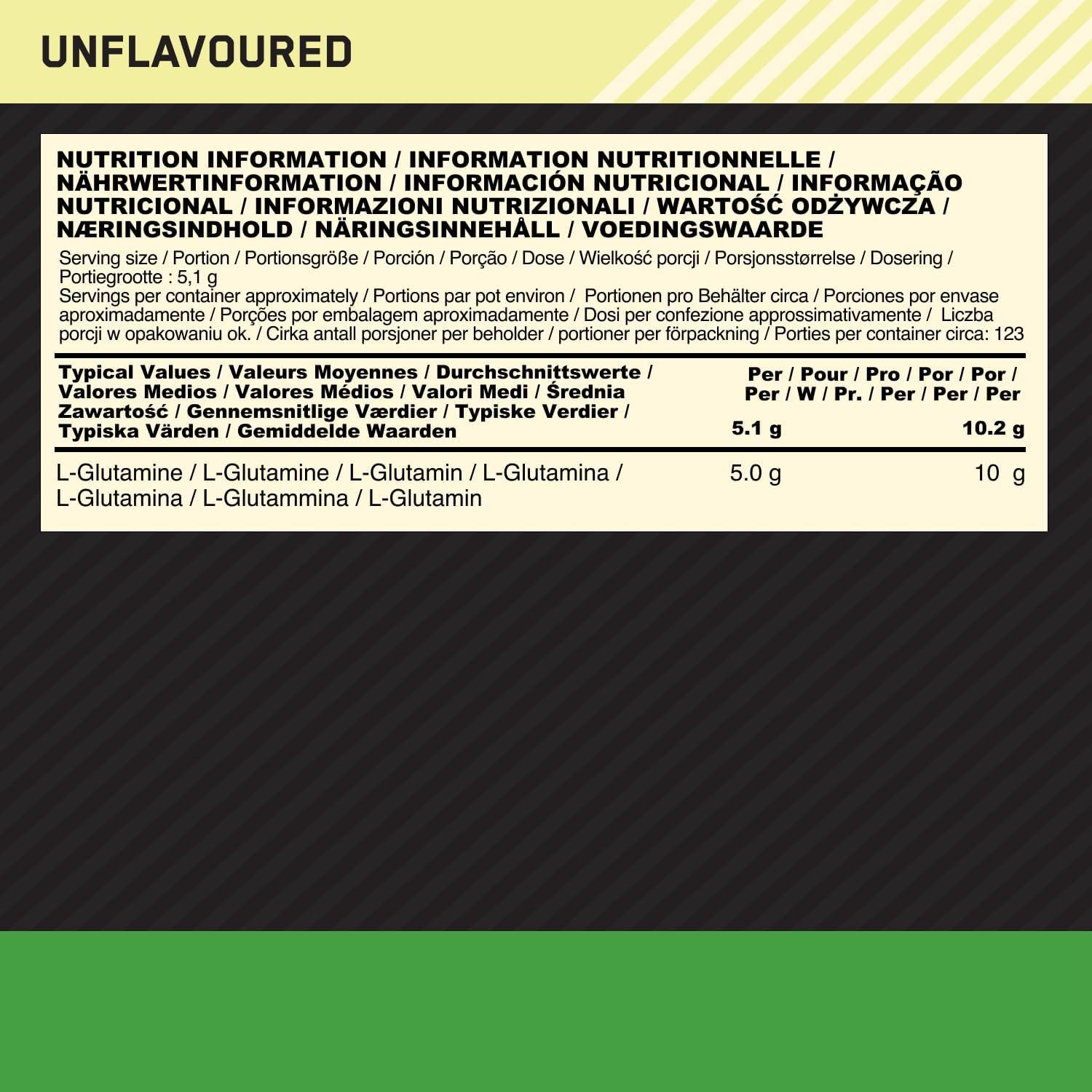 🔥 Optimum Nutrition L-Glutamin-Pulver – 630g, 123 Дози – Перфектното Възстановяване за Спортисти 💪 Най-доброто решение за мускулен растеж, издръжливост и възстановяване! - urmax
