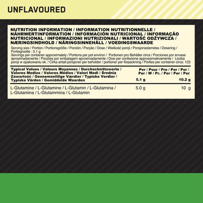 🔥 Optimum Nutrition L-Glutamin-Pulver – 630g, 123 Дози – Перфектното Възстановяване за Спортисти 💪 Най-доброто решение за мускулен растеж, издръжливост и възстановяване! - urmax