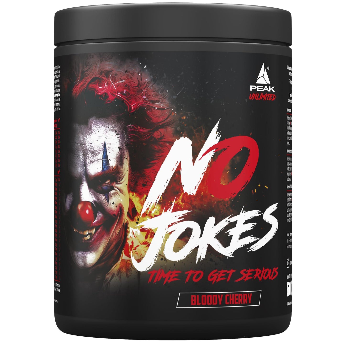 PEAK No Jokes - 600g | Концентриран Pre Workout Booster с L-Citrullin, L-Arginin HCl, Кофеин и Beta-Alanin за напомпаност, фокус и експлозивна енергия | Веган | Различни вкусове - urmax