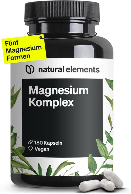 🔥 Magnesium Komplex – 180 Капсули | 400 mg Елементарен Магнезий | 5 Форми на Магнезий | Веган | Лабораторно Тестван 🏆 5 ВИСОКОКАЧЕСТВЕНИ МАГНЕЗИЕВИ ФОРМИ ЗА ОПТИМАЛНО УСВОЯВАНЕ! - urmax