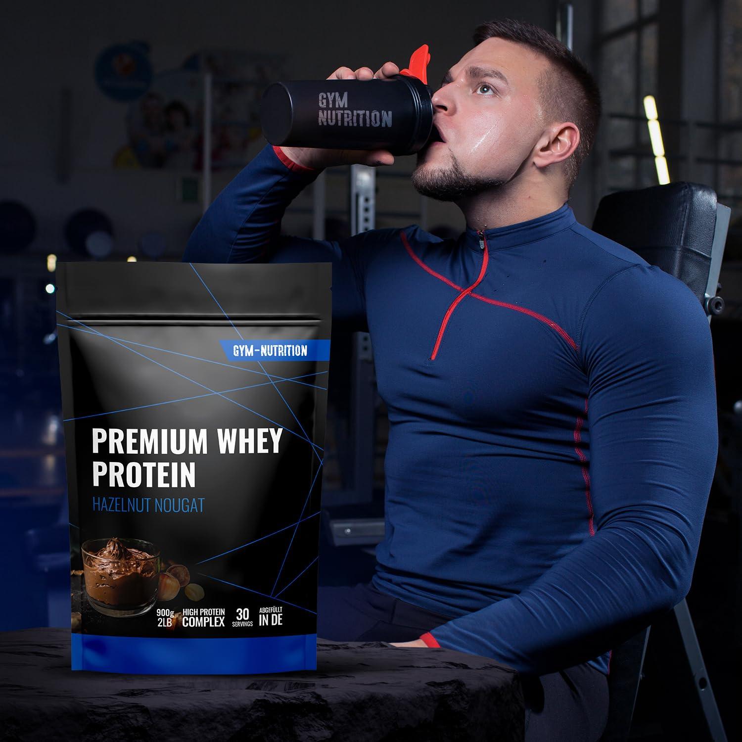 🏆 Gym Nutrition Premium Whey – ПРЕМИУМ СУРОВАТЪЧЕН ПРОТЕИН | 900Г | ВИСОКОКАЧЕСТВЕН ПРОТЕИН, BCAA & EAA - urmax