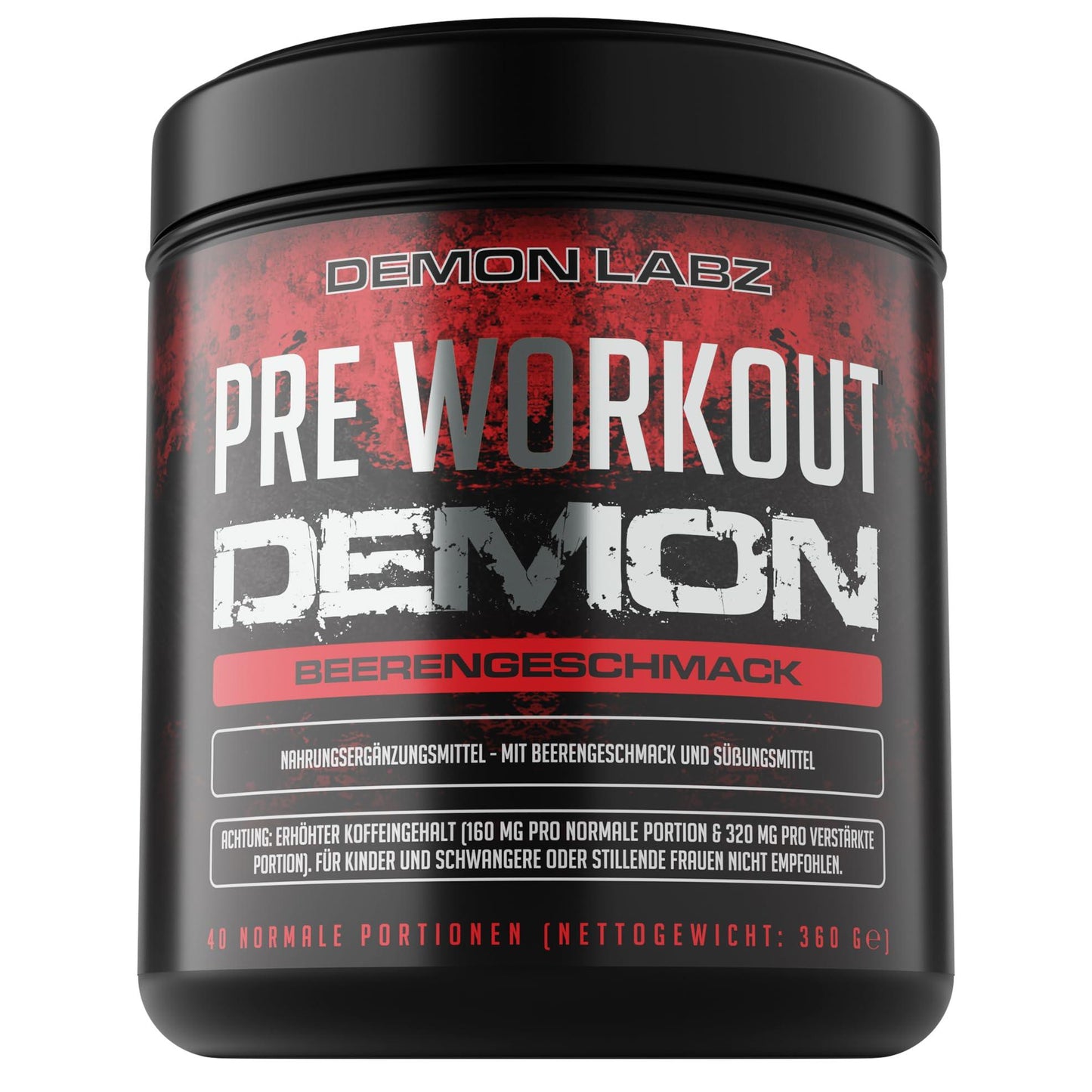 🔥 Pre Workout Demon – 360g | Blauer Himbeer | 40 Дози | Pre-Workout Booster с Креатин, Бета-Аланин, Таурин и Кофеин | Веган | Климатично неутрален | Произведен в Германия 🔥 - urmax