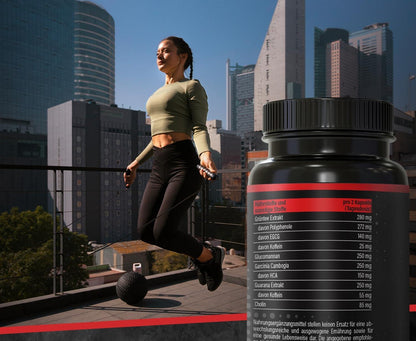 BRNR TURBO BRNR Sofort Stoffwechsel Formel mit Cholin, Grüntee Extrakt, Glucomannan, Garcinia Cambogia, Guarana, 120 Kapseln - urmax