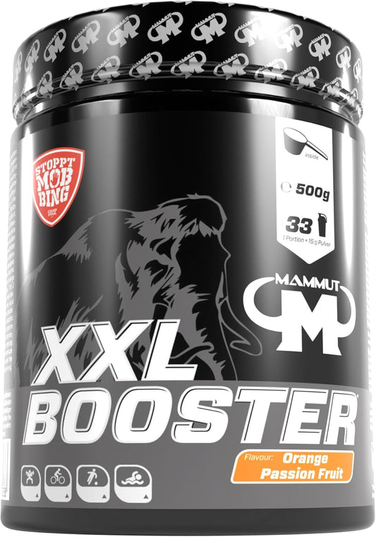 🔥 Mammut XXL Booster – 500 г | Предтренировъчен бустер с креатин, BCAA, бета-аланин, аргинин и таурин | Витаминен и минерален комплекс 🏆 ЕКСПЛОЗИВНА ЕНЕРГИЯ, СТРАХОТНА ИЗДРЪЖЛИВОСТ И МАКСИМАЛЕН "ПЪМП"! - urmax