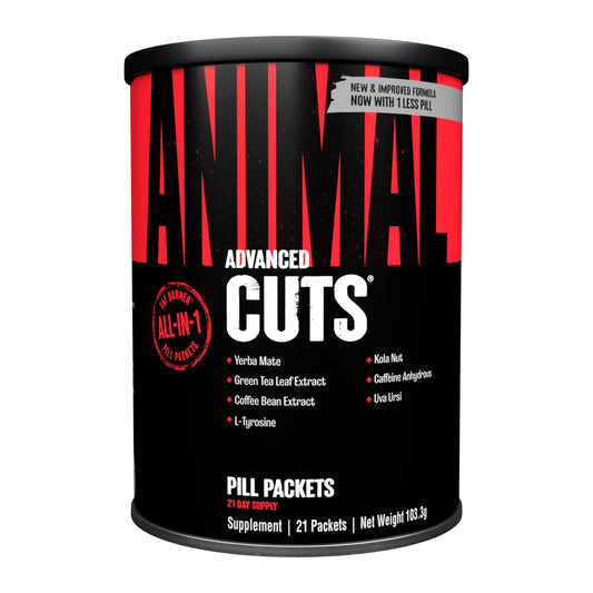🔥 Universal Nutrition Animal Cuts – 42 пакета | Термогенен фетбърнър за професионални спортисти | Стимулира метаболизма и повишава енергията 💪 Интензивно изгаряне на мазнини | Оптимална дефиниция | Максимална термогенеза - urmax