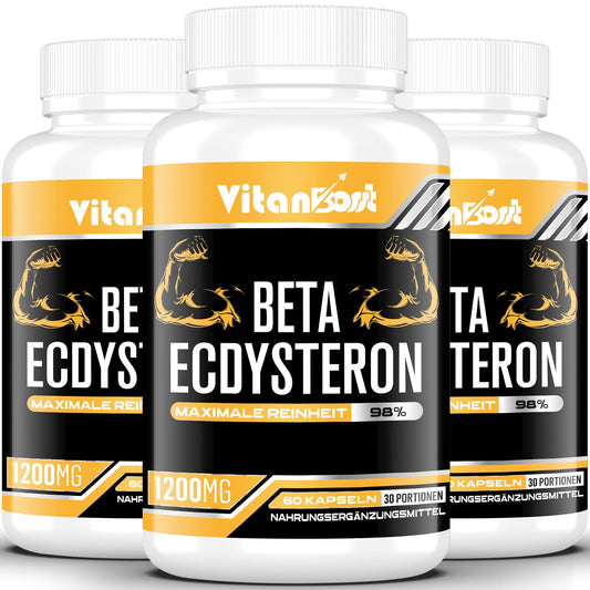Beta-Ecdysterone – 60 капсули | 98% Чистота – 1200 mg на доза