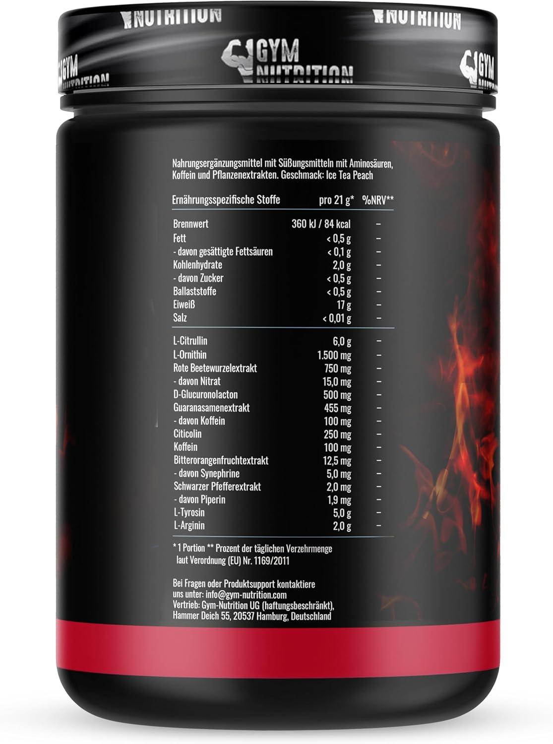 RAGE MODE Pre Booster Pre Workout 2024 USA Matrix Pre Workout Booster with Citrulline, Taurine & Caffeine - Training Booster - Fitness - urmax