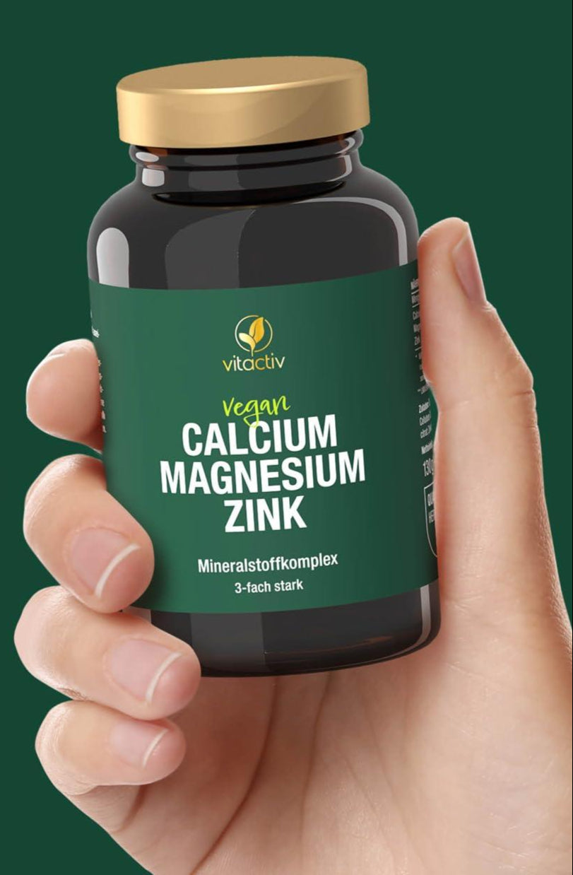 Calcium & Magnesium & Zinc – Highly Dosed Mineral Complex – 3 Essential Minerals in a (100 Tablets) - urmax