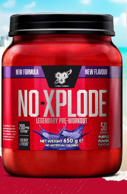 BSN N.O.-Xplode Pre-Workout – 650 g | 50 Порции | Експлозивна Енергия и Фокус 🚀 🔹 С кофеин, аминокиселини, витамин C и цинк за оптимална производителност! - urmax