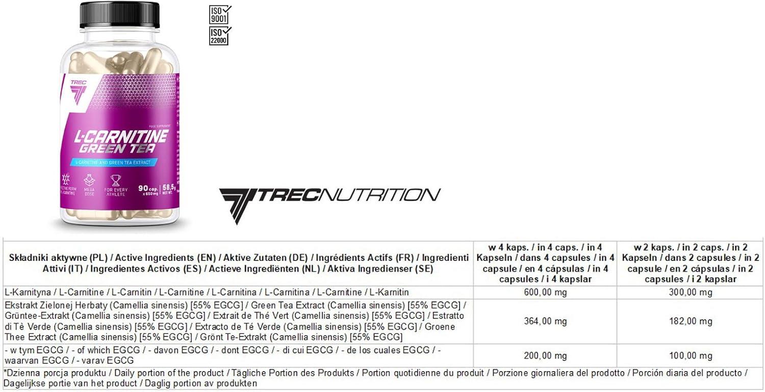 🔥 Trec Nutrition L-Carnitine + Green Tea – 90 капсули | Изгаряне на мазнини и повишаване на енергията 🏋️‍♂️ Енергия, бърз метаболизъм и изгаряне на мазнини – всичко в една капсула! - urmax