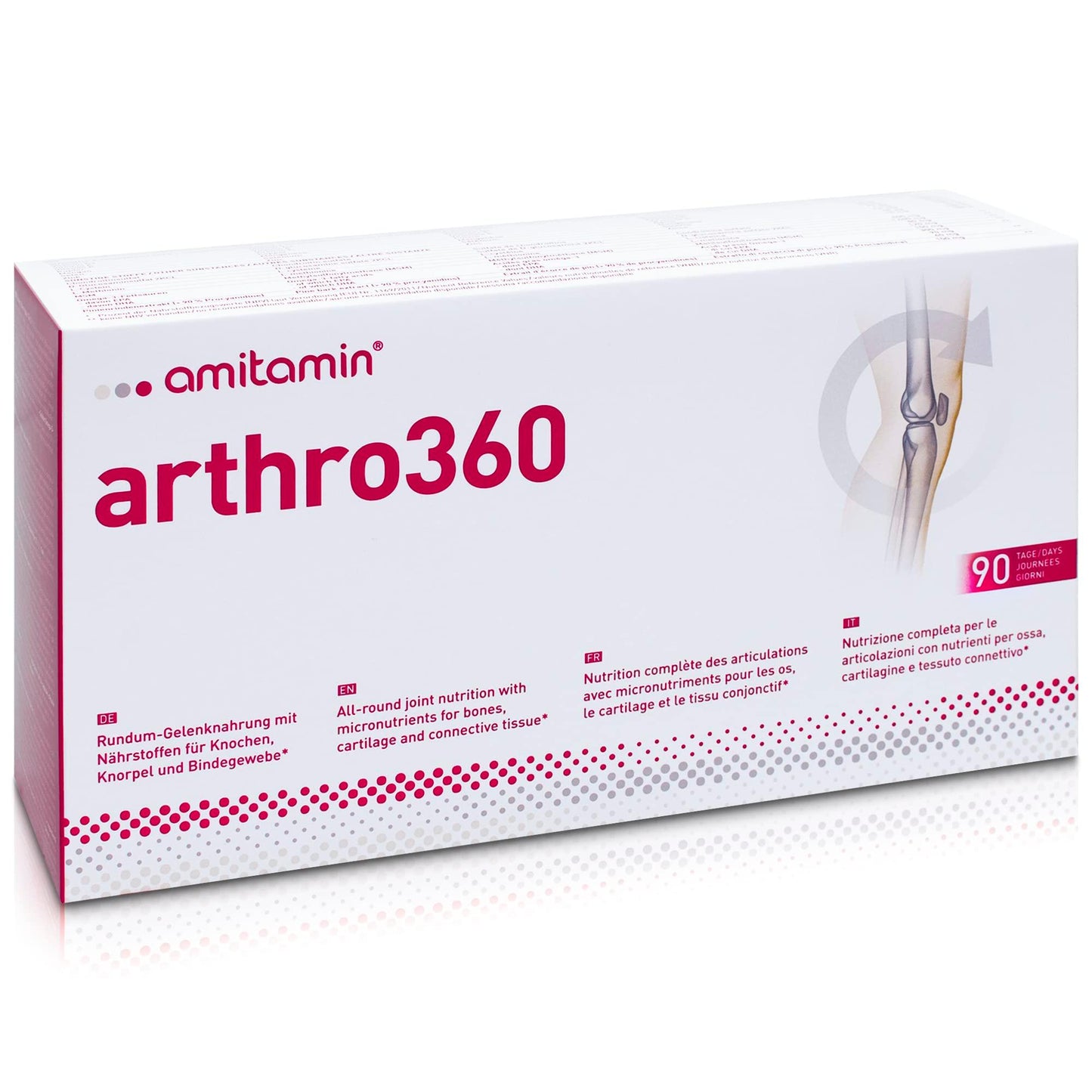 Amitamin Arthro360 – 120 Kapseln | Hochdosierte Formel für Gelenke und Knochen