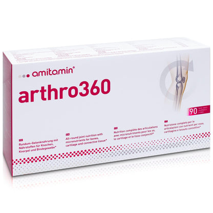 Amitamin Arthro360 – 120 Kapseln | Hochdosierte Formel für Gelenke und Knochen