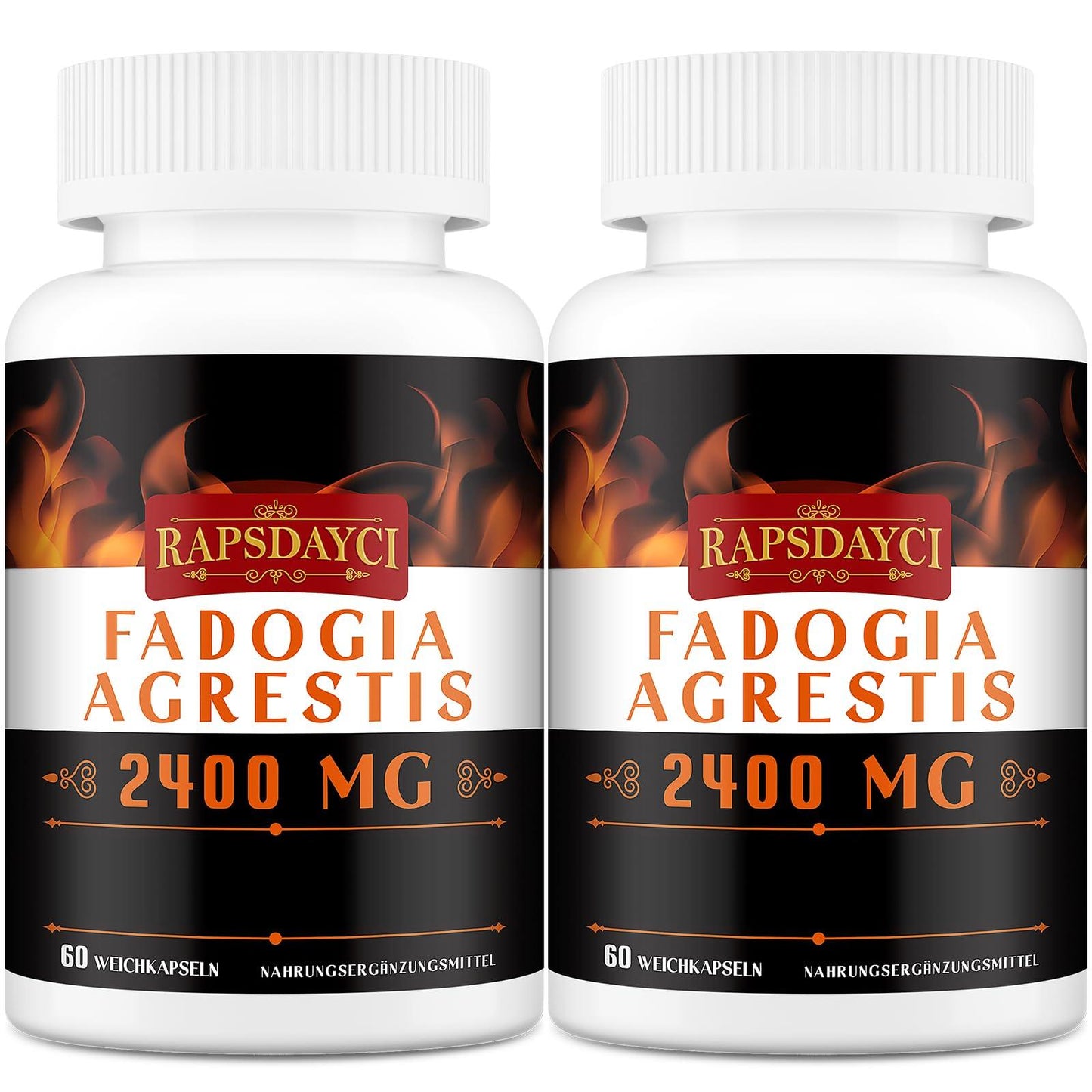 Rapsdayci Fadogia Agrestis, 2400 mg, Hochwirksamer 50:1-Extrakt, Leistungsstarkes Fadogia Agrestis-Ergänzungsmittel (60 stück (1er Pack)) - urmax